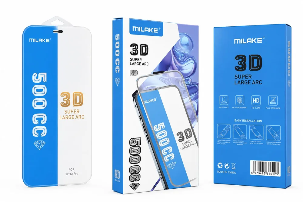 MILAKE 500CC BOARDLESS TEMPERED GLASS