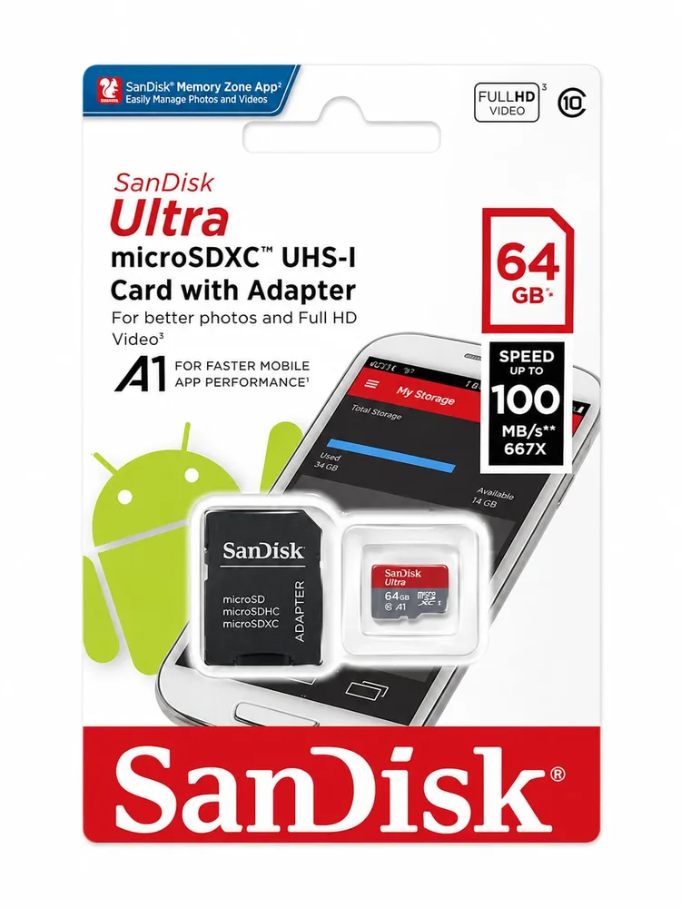 SANDISK 64GB SD CARD